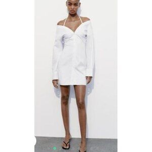 NWT Eloquii Women's Plus 18 White shirt dress,Dress Sexy Evening Classic